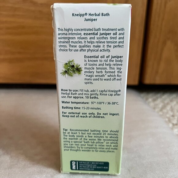 KNEIPP -- Herbal Bath Muscle Soother - Juniper -- Set of 2 - Picture 4 of 10